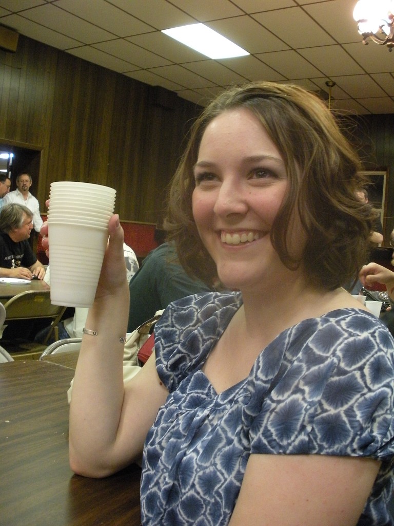 I drank alllll those beers. No not really. Thank God. I do recall making several inappropriate comments about the ribbing on these plastic cups though. I'm so classy.